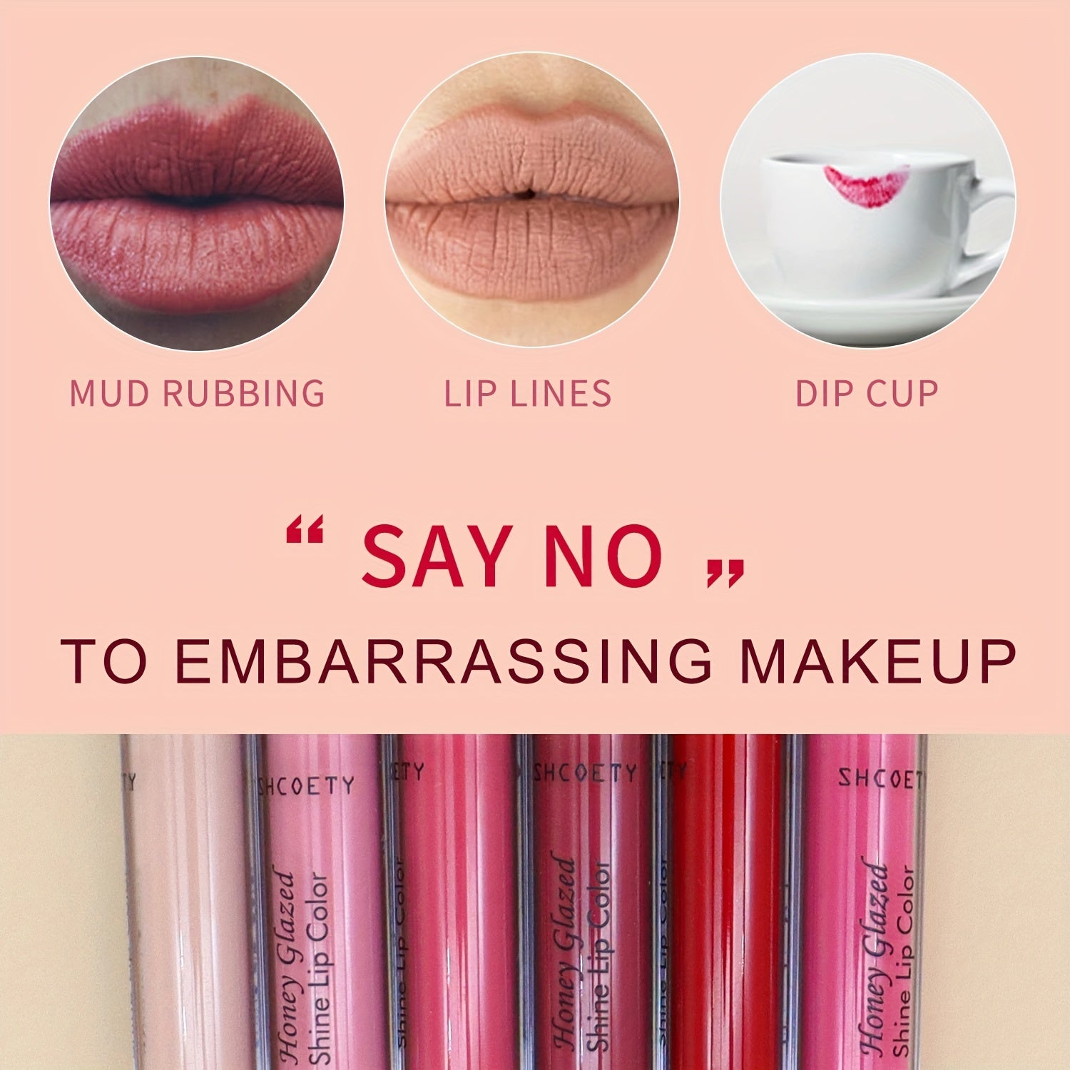 Matte Lip Glaze Non Stick Waterproof High Pigmented Long Lasting