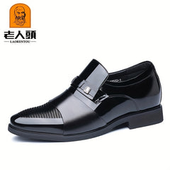 LAORENTOU Men's Slip On Formal Shoes Wear resistant Non Slip Smart Casual Shoes