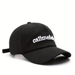 Retro Embroidery Peaked Cap Sun Protection Baseball Cap