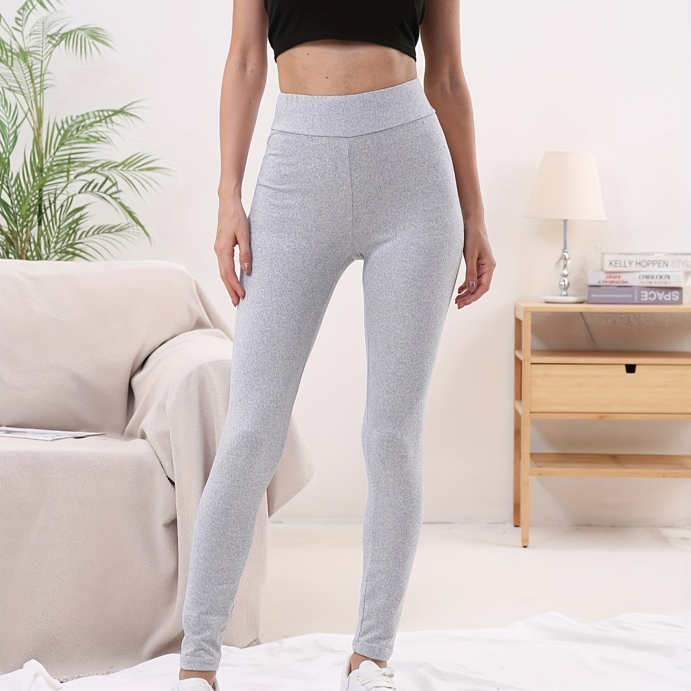 Soft Lounge Pants Elastic Waistband Womens Loungewear