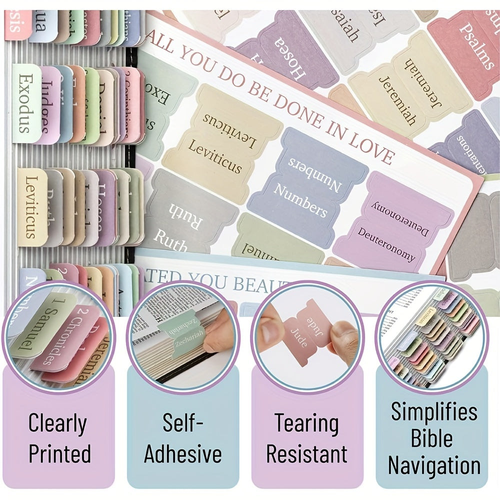 Bible Tabs 75 Tabs Minimal Morandi Laminated Tabs For Women And Men