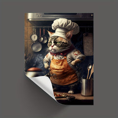 Modern Angry Cat Wall Stickers Home Decor Large Size