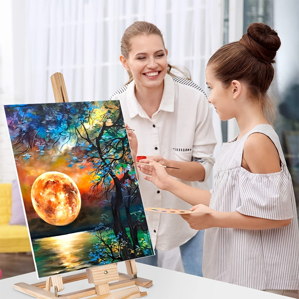 Moon And Lake Painting By Numbers DIY Kit