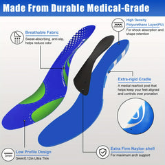 Shock Absorption Insoles for Men and Women Arch Support Orthotic Insoles