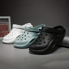 Men's Lightweight Platform Clogs Anti-Skid Soft Sole