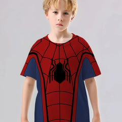 Boys Spider Print Short Sleeve Summer T shirt