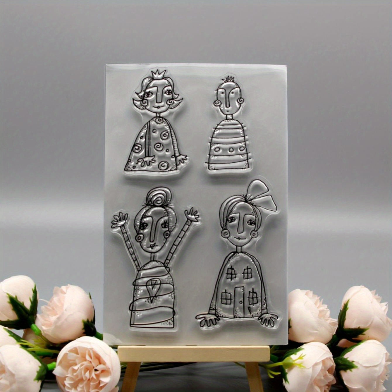 DIY Silicone Stamp Set for Girls, Holiday Card Making