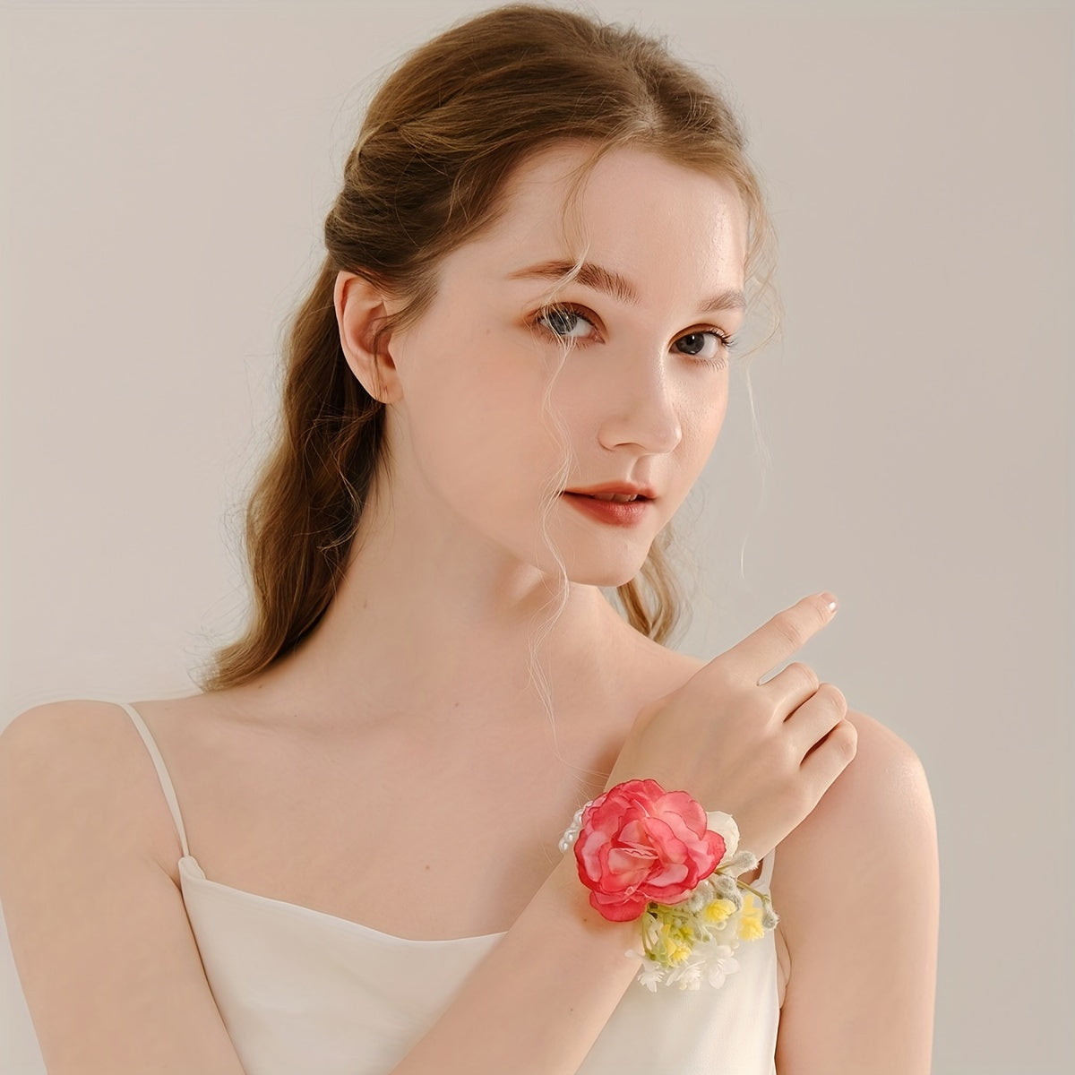 Rose Wrist Corsage for Wedding Bride Bridesmaids