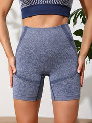 Women's Hollow Hip Lifting Yoga Sports Shorts High Waist Tummy Control