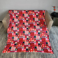 Christmas Flannel Blanket - Warm & Cozy Sofa Nap Blanket