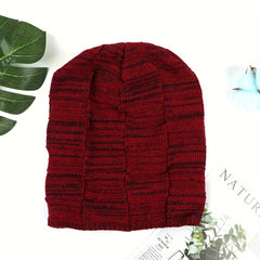 Winter Knitted Hat Beanies Slouchy Beanie Windproof Ear Protection Warm Hat