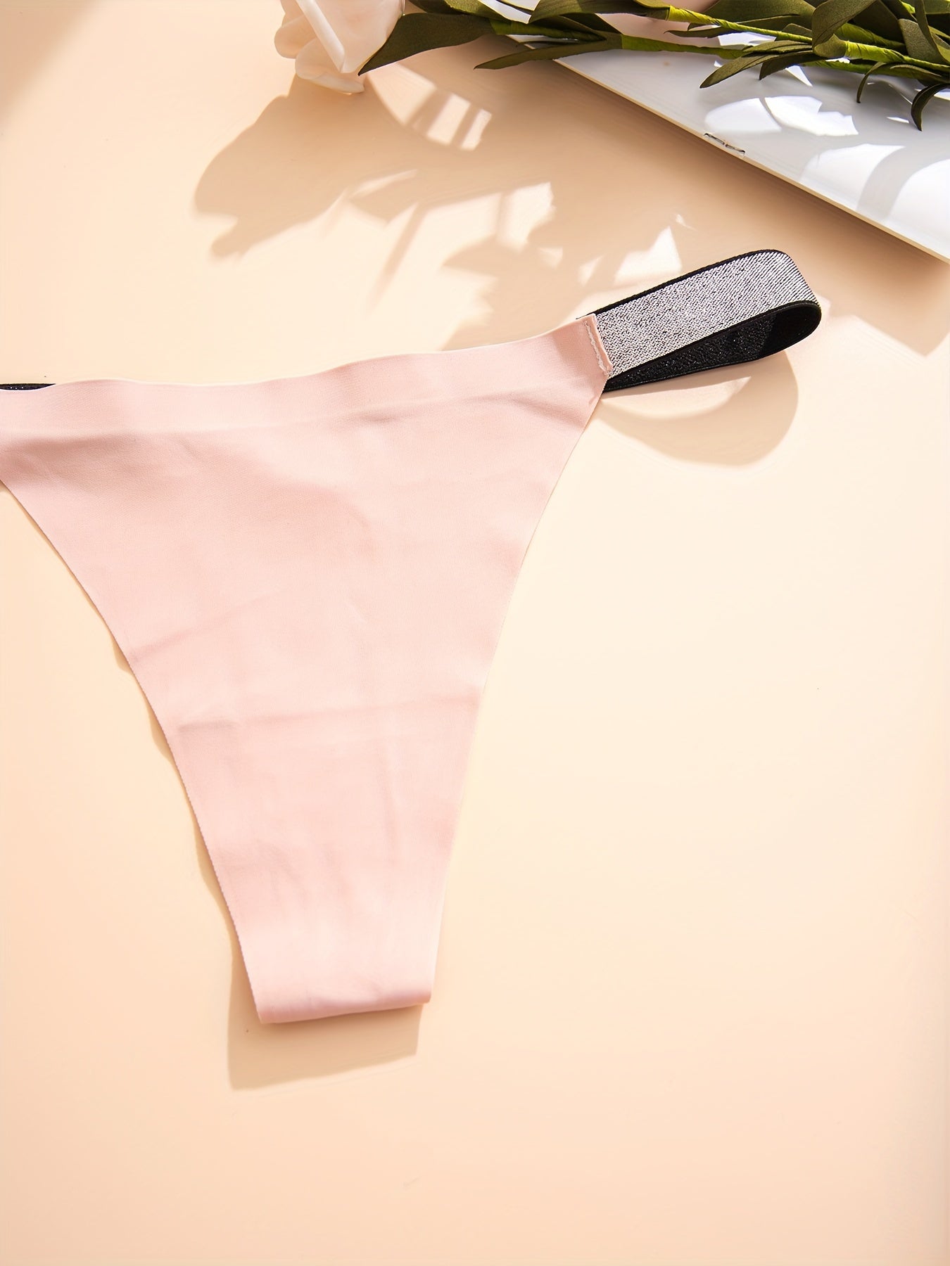 Solid Thongs Soft & Comfy Intimates Panties Women's Lingerie