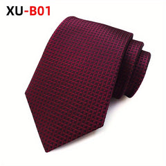 Summer Poly Jacquard Striped Suit Tie