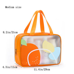 Women's Travel Toiletry Bag Waterproof with Shoe Compartment