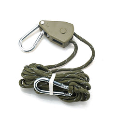 Adjustable Metal Pulley Wind Rope for Camping Tent and Picnic