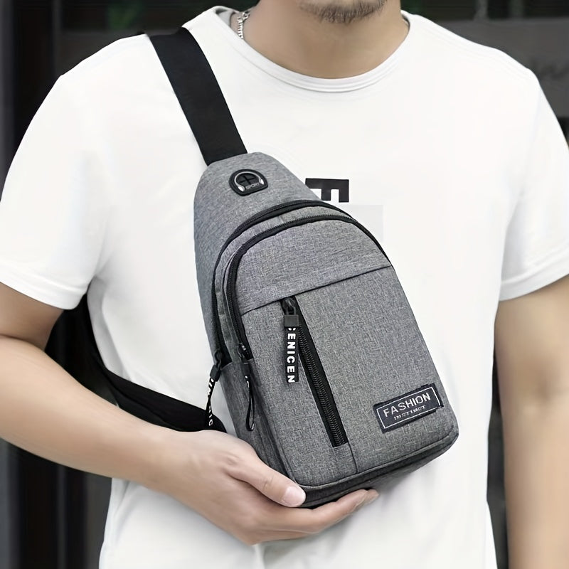 Men's Crossbody Chest Bag Sling Bag For Outdoor Sports Travel