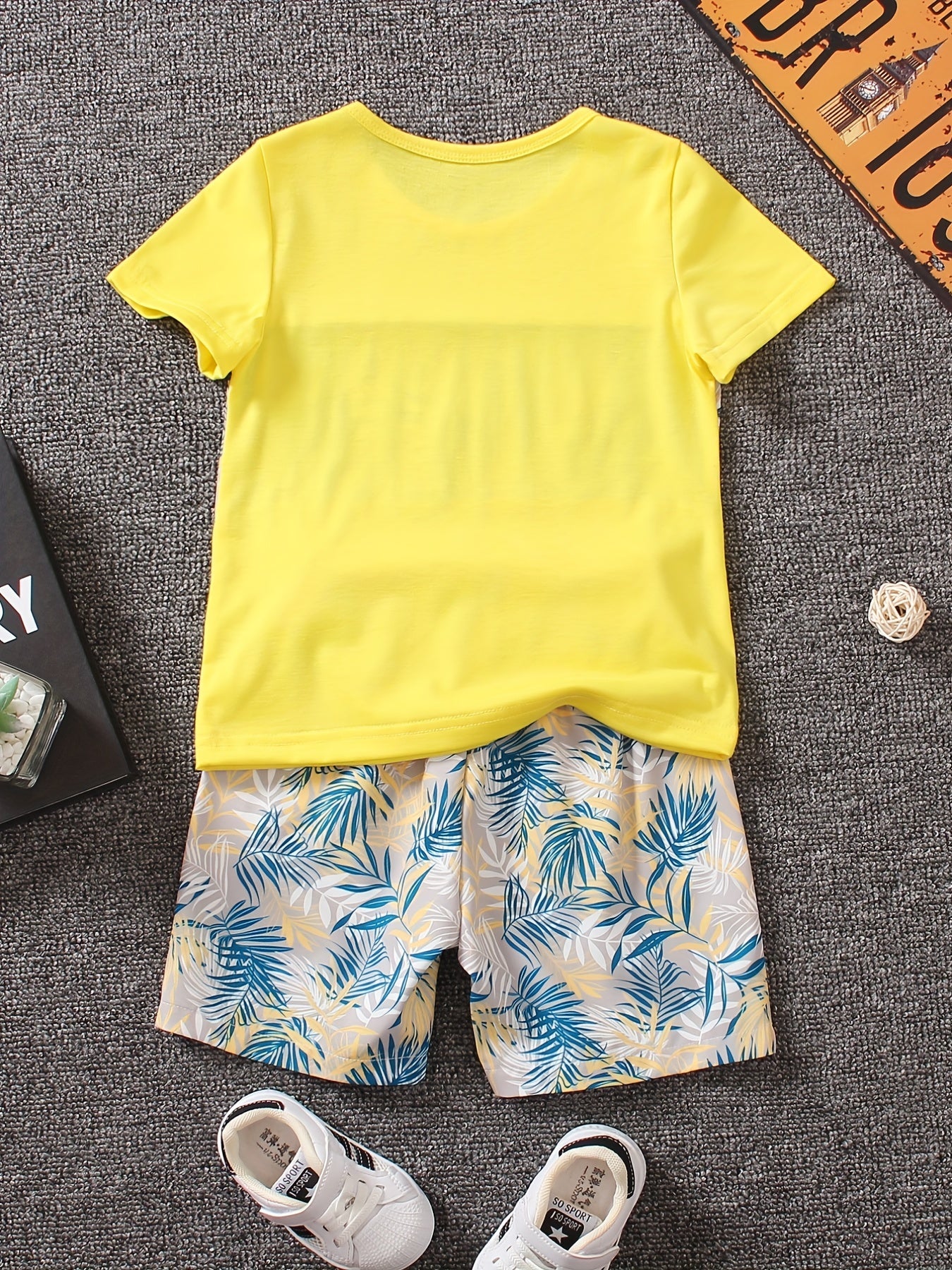 Boys Summer Casual Outfit T shirt & Shorts Kids Clothes Sets