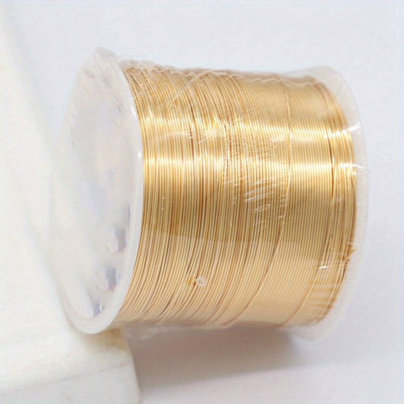 100m 14K Real Plated Copper Wire for Jewelry Making Supplies