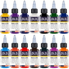 14pcs Tattoo Ink Set Professional Pigment Long Lasting Tattoo Painting Supplies