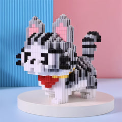 1952pcs Printed Cat Building Blocks Set Creative DIY Assembly Toy
