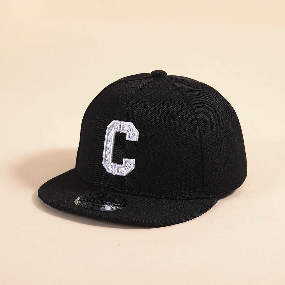Kids Baseball Cap Alphabet C Patch Hat For Boys Girls