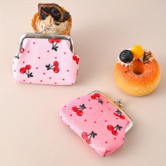 Kids Strawberry Cherry Coin Purse Mini Bag for Girls