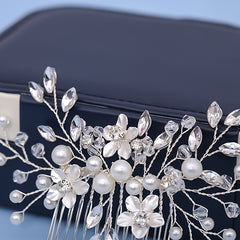 Faux Pearl Wedding Hair Comb Bridal Hair Pin For Wedding