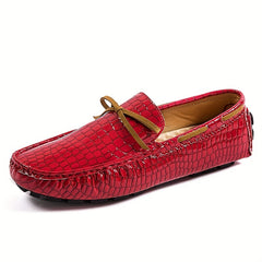 Men's Bowknot Loafer Shoes Comfy Slip On Moccasin Driving Shoes