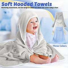 Soft & Absorbent Coral Fleece Baby Hooded Towel