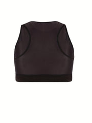 Sports Bra Women's Plus Racer Back Mesh Yoga Running Bra