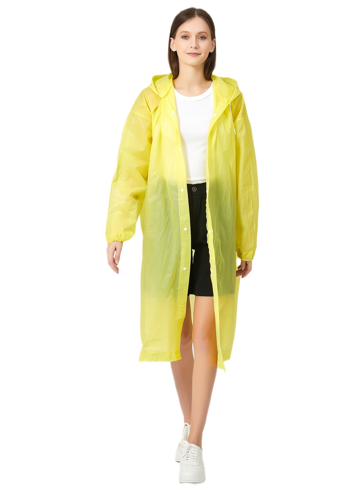 Unisex Reusable Rain Coats with Hood for Camping Hiking