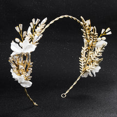 Floral Crystal Headband Girls Hair Accessories Birthday Wedding Headpiece