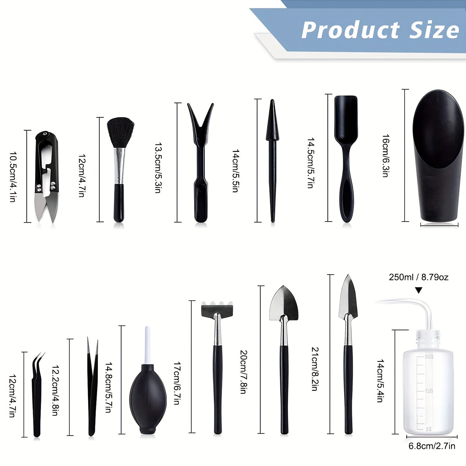13-Piece Mini Garden Tool Set for Succulent Care
