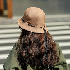 Short Brim Bucket Hat Thin Breathable Solid Sunscreen Travel