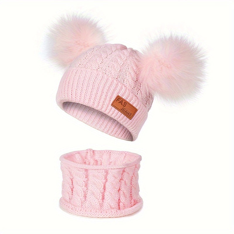 Winter Baby Hat And Scarf Set - Warm Knitted Children's Accessories