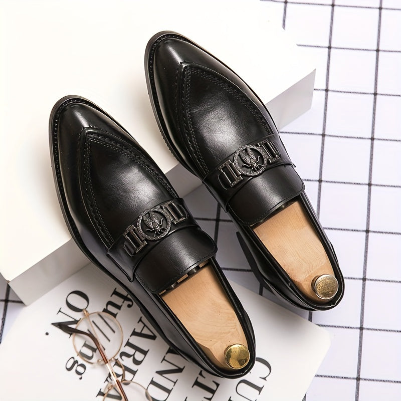 Men's Almond Toe Loafer Shoes Non-slip Slip On Shoes Spring And Summer