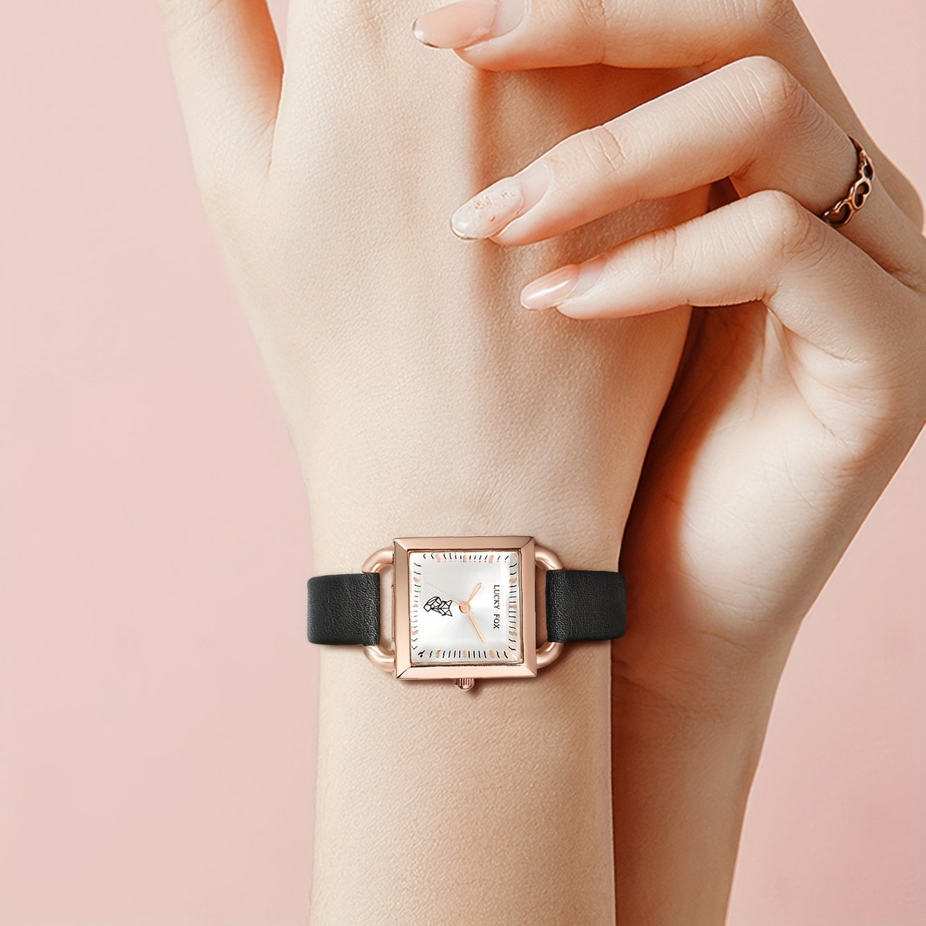 Teen Square Compact Girls Watch Quartz