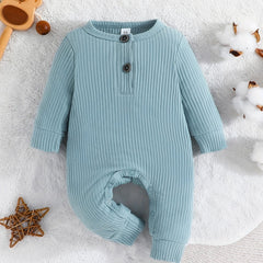 Striped Long Sleeve Romper for Baby Boys & Girls