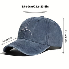 Mountain Embroidery Baseball Cap Vintage Sun Hat Outdoor Snapback Hip Hop Cap