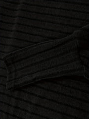 Ribbed Bat Sleeve One Shoulder Top & Pants Set