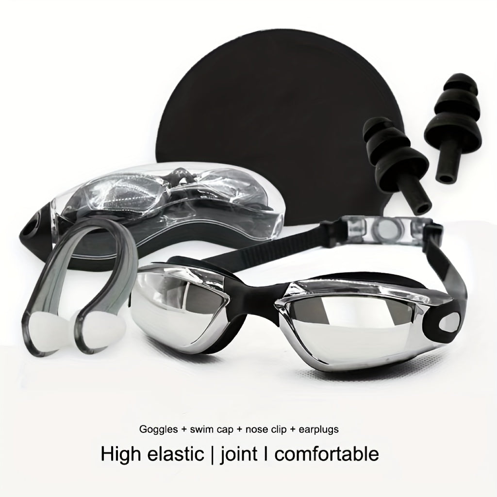 Silicone Swimming Goggles Set - Safe & Stylish Pool Gear