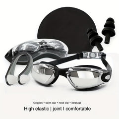 Silicone Swimming Goggles Set - Safe & Stylish Pool Gear