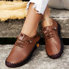 Women's Lace Up Soft Sole Flat Shoes Lightweight Loafers