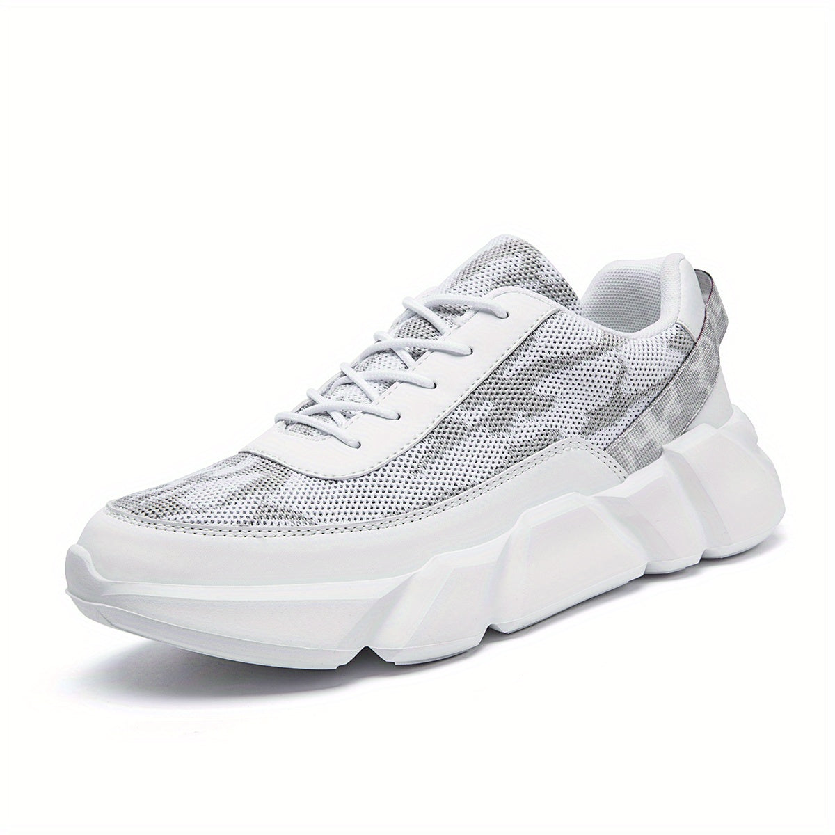 Men's Chunky Lace-up Sneakers Comfy Athletic Shoes