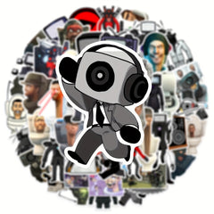 50pcs Toilet Man Series Phone Case Stickers Waterproof Decoration DIY