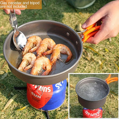 Aluminum Cooking Set with Storage Bag for Outdoor Camping