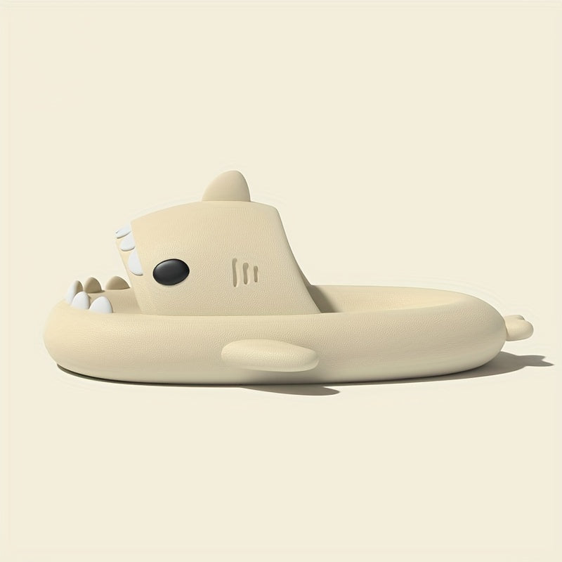 Women's Shark House Slippers Open Toe Solid Anti Slip Home Slides