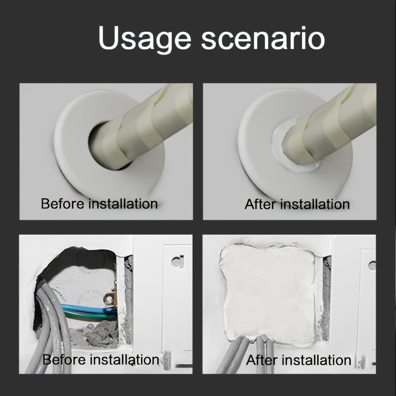5pcs Wall Adhesive AC Repair Sealing Mud Waterproof Wall Hole Downpipe Mud