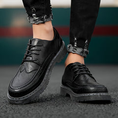 Men's Wingtip Brogue Leather Shoes Formal Sneakers