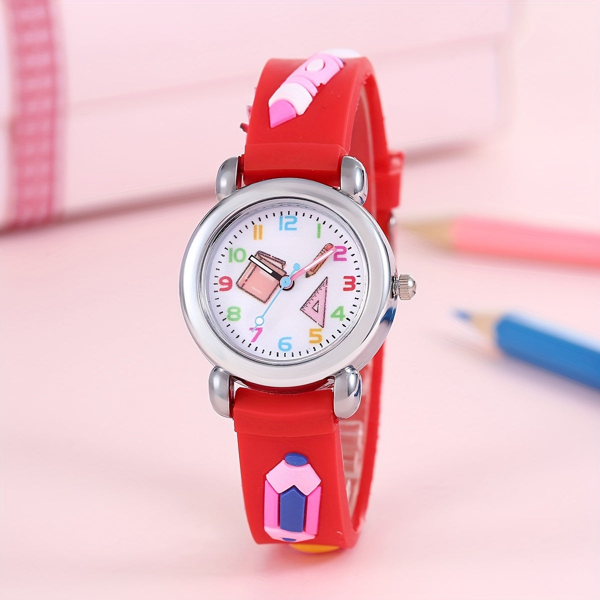 Creative Cartoon Pencil Silicone Watch Gift For Boys And Girls